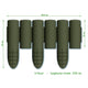 Bama tuin modulaire rand imitatiehout 38.5x15 cm 6 stuks bruin