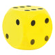 Basic dobbelsteen soft geel 16 cm