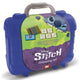 Merkloos sans marque stitch reis stempel- en kleurkoffer