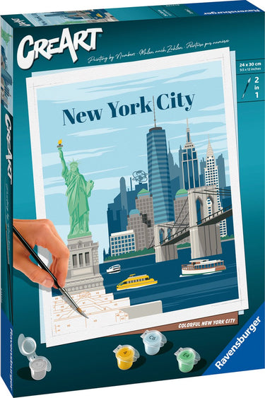 Ravensburger creart schilderen op nummer - kleurrijk new york