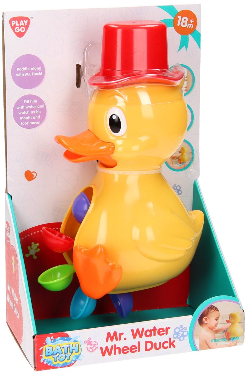Load image into Gallery viewer, Playgo waterrad eend
