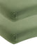 Meyco baby uni hoeslaken wieg - 2-pack - jersey - olive green - 40x80 90cm