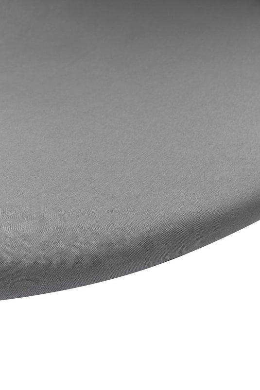 Meyco baby uni hoeslaken boxmatras - grey - rond 90 95cm