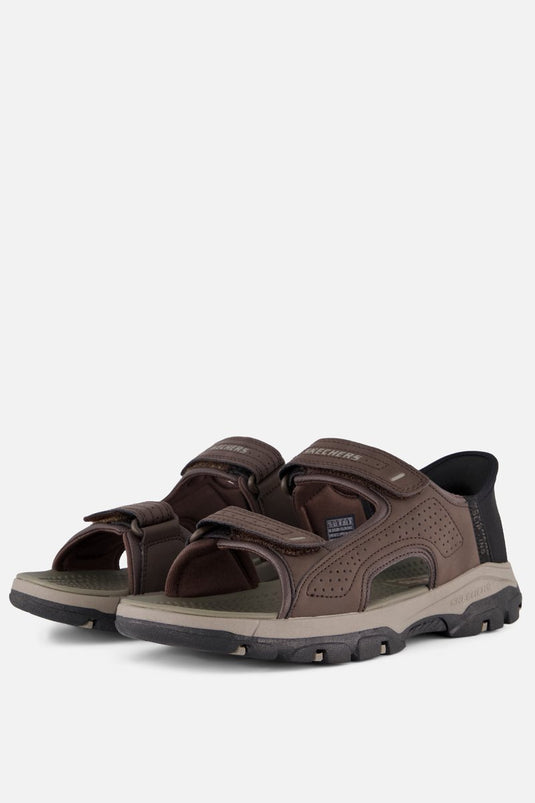 Skechers tresmen - reece heren sandalen - bruin