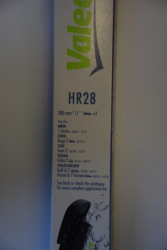 Valeo - hydroconnect hr28 ruitenwisserblad achter - 28cm (1x)