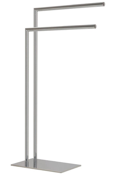 Sealskin tube - handdoekrek 2-armig vrijstaand - geschikt voor 2 handdoeken - chroom