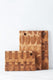 Point-virgule snijplank uit gerecycled teakhout 40x20x2cm 1 stuks