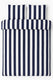Vtwonen - vertical stripe dekbedovertrek - lits-jumeaux - 240x200 220cm - marineblauw