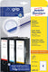 Avery ordneretiket zweckform permanent 192 x 59 mm 40 stuks