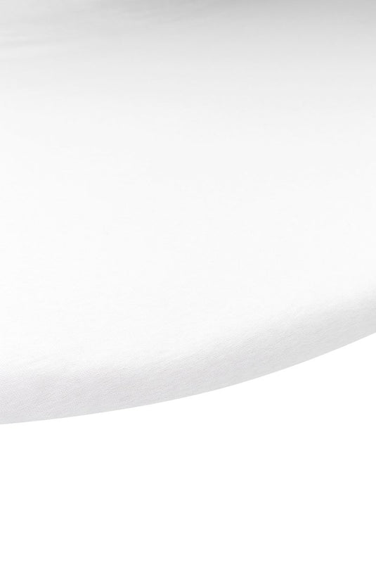 Meyco baby uni hoeslaken boxmatras - white - rond 90 95cm