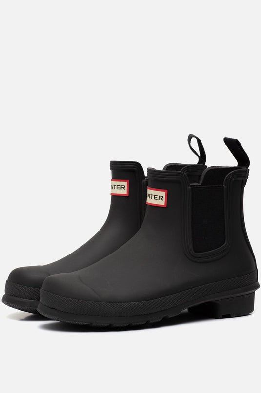 Hunter - regenlaarzen voor vrouwen - originele chelsea - zwart - maat 40-41eu