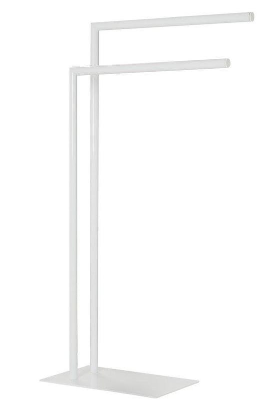 Sealskin tube - handdoekrek 2-armig vrijstaand - voor 2 handdoeken - wit