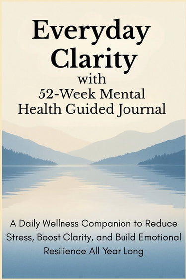 Merkloos sans marque everyday clarity with 52-week mental health guided journal