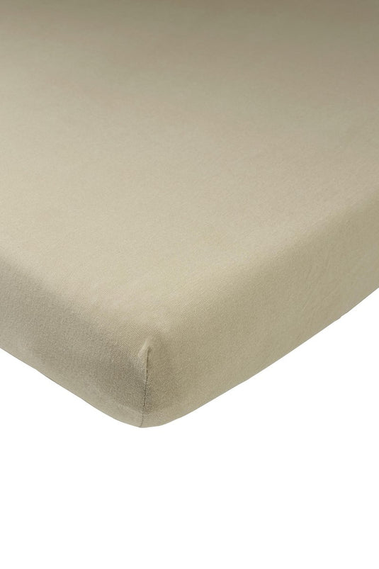 Meyco baby uni hoeslaken co-sleeper - taupe - 50x90cm