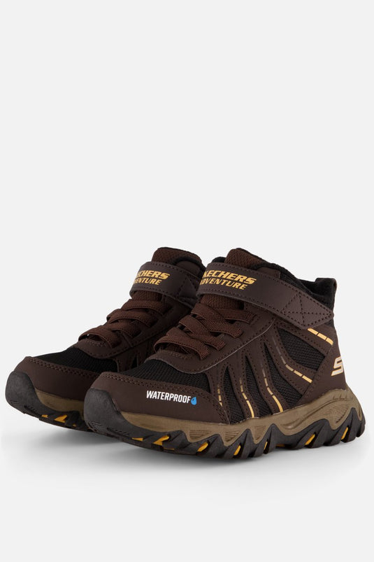 Skechers rugged ranger - storm trail jongens wandelschoenen - zwart bruin geel