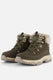 Skechers trego - snow worries dames laarzen - olijfgroen - maat 38