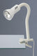 Briloner - klemlamp - nachtlampje met flexarm - bureaulamp met e14 fitting - wit klemspot