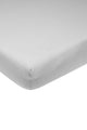 Meyco baby uni hoeslaken ledikant - light grey - 60x120cm