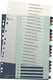Leitz 1239 style register din a4 1-20 polypropyleen meerdere kleuren 20 tabbladen 1239-00-00