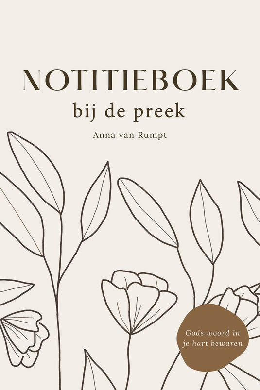 Merkloos sans marque notitieboek - bij de preek - hulpmiddel voor christelijke vrouwen
