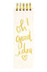 Eccolo notitieblok - spiraal - beige - lijn - ca. 8x23cm - ec-dl604
