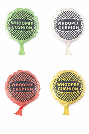 Eddy toys scheetkussen - prank speelgoed fopartikel voor kinderen - grappig cadeau 1 april grap - kado met humor - nepkussen scheet in willekeurige kleur