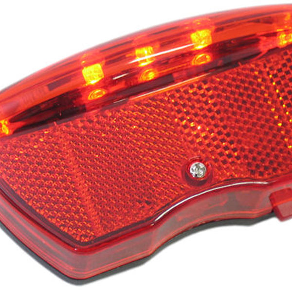 Carrier rear light Ikzi 5-led with sensor incl. batteries