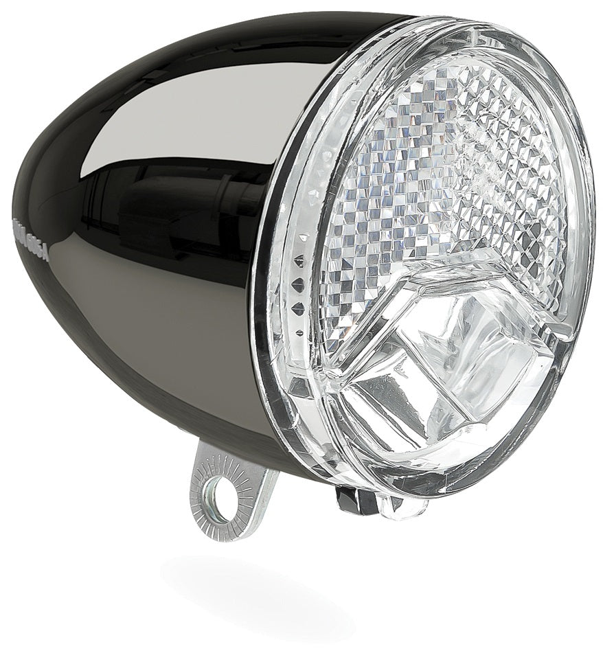 Headlight axa 606 e-bike 48v 15lux dark chrome