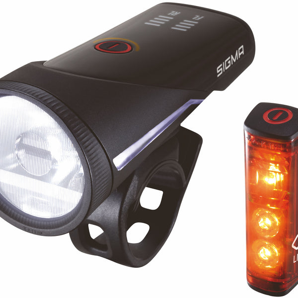 Lighting set Sigma Aura 100 USB headlight + Blaze Link taillight