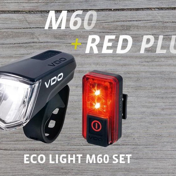 Lighting set VDO Eco Light M60 USB + RED PLUS USB