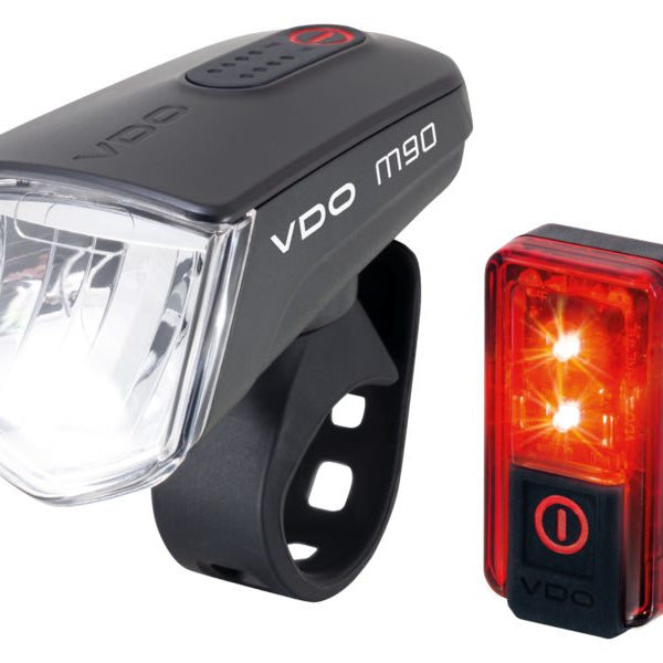 Lighting set VDO Eco Light M90 USB + RED PLUS USB