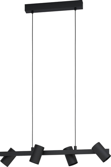 Eglo gatuela 1 hanglamp - e14 - 76 cm - zwart
