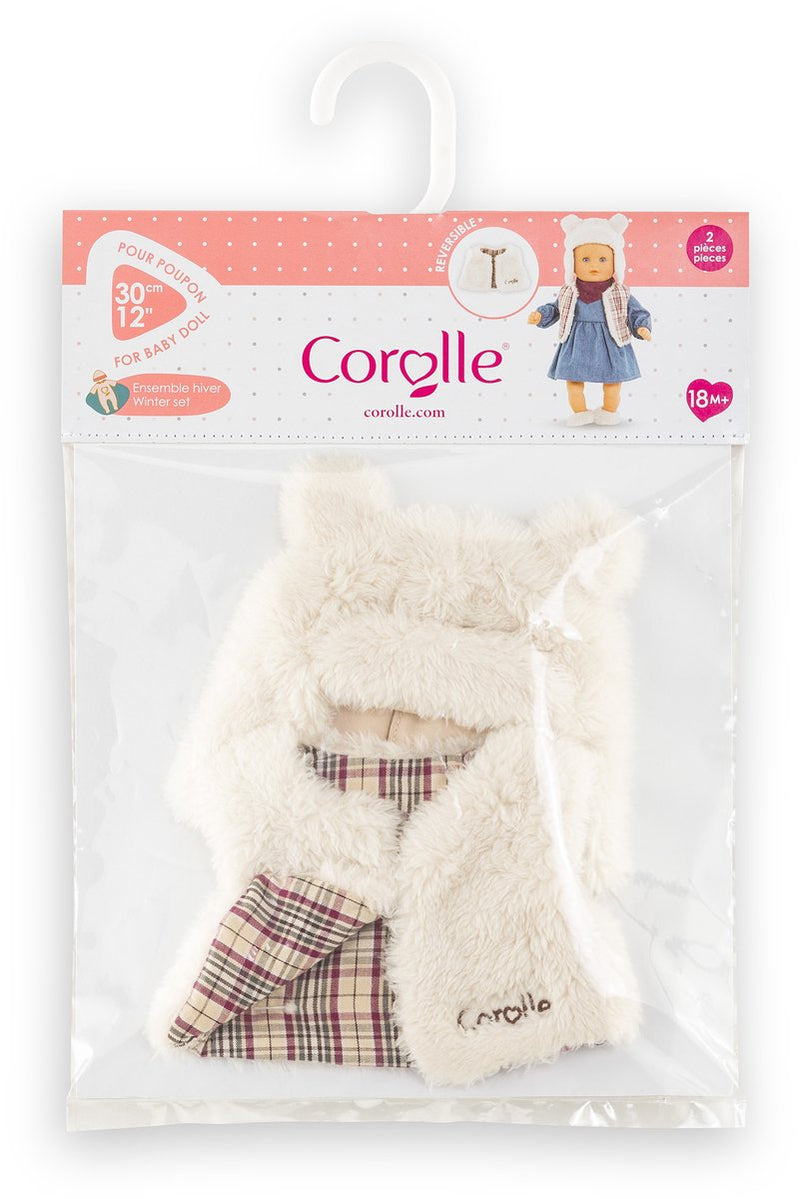 Load image into Gallery viewer, Corolle poppen winterset kostuum kleine ontdekker 30cm - poppenkleding.
