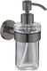 Plieger vigo zeepdispensers – zeepdispenser wandmontage – zeeppompje hangend – zeeppompje glas – 10 jaar garantie – geborsteld gunmetal