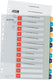 Leitz cosy printbare pp tabbladen - 1-12 numerieke tabbladen - tabbladen a4 - tabbladen voor ordners