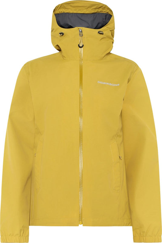 Didriksons varja wns jkt 2 dames outdoorjas - yellow pollen
