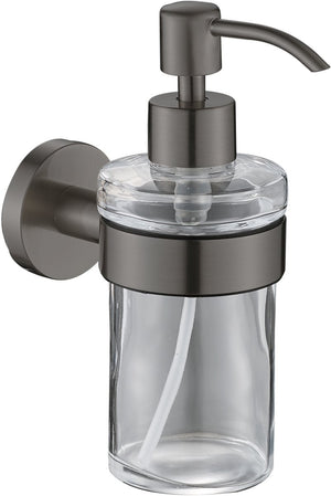 Plieger vigo zeepdispensers – zeepdispenser wandmontage – zeeppompje hangend – zeeppompje glas – 10 jaar garantie – geborsteld gunmetal