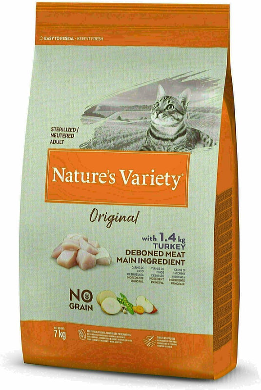Natures variety nature's variety - original sterilized turkey no grain kattenvoer.