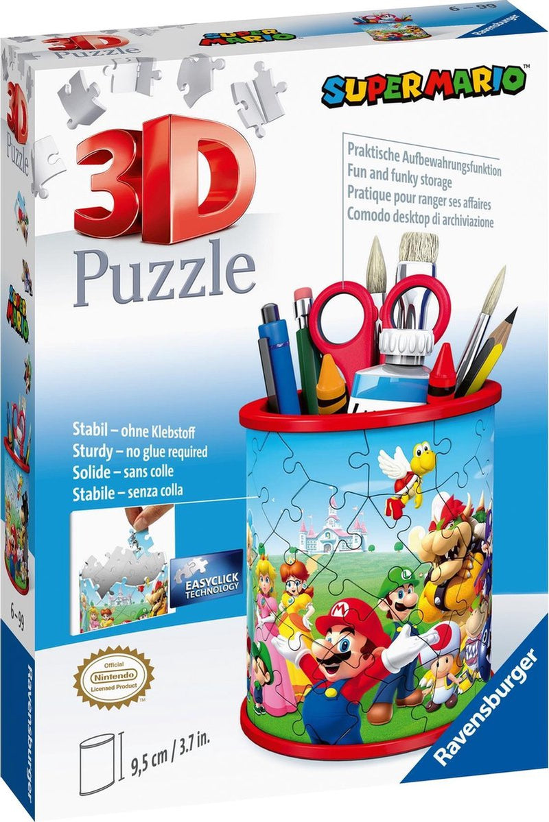 Load image into Gallery viewer, Ravensburger 3d puzzel pennenbak super mario - 54 stukjes
