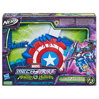 Load image into Gallery viewer, Nerf marvel mech strike monster hunters captain america
