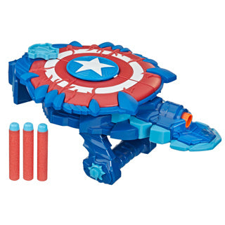 Load image into Gallery viewer, Nerf marvel mech strike monster hunters captain america
