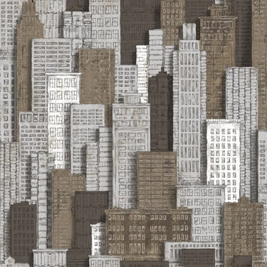 Noordwand behang urban friends coffee city apartments wit en goud