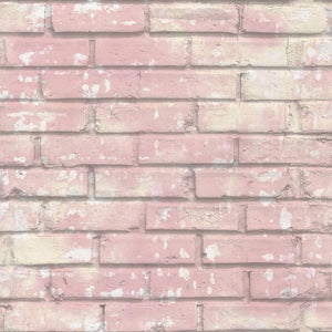 Noordwand behang urban friends coffee bricks roze en wit