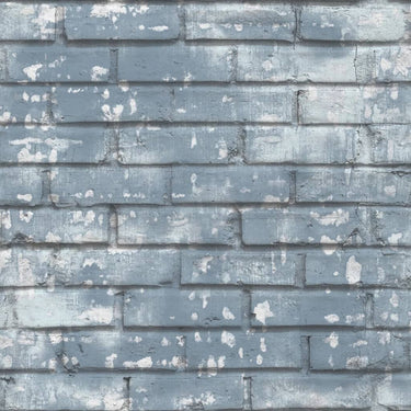 Noordwand behang urban friends coffee bricks blauw en wit