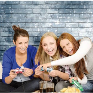 Noordwand behang urban friends coffee bricks blauw en wit