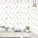 Noordwand behang evergreen herbs and flowers wit