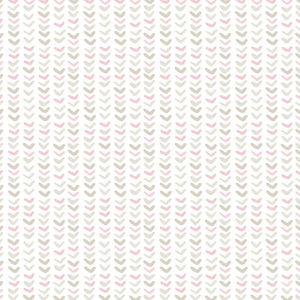 Noordwand Noordwand Behang baby Small Harts wit en roze