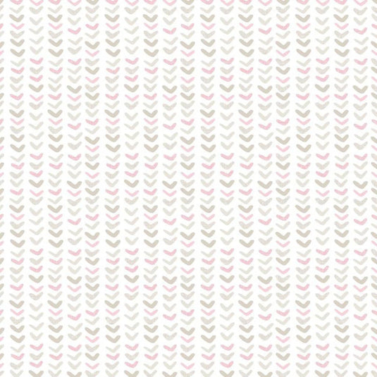 Noordwand Noordwand Behang baby Small Harts wit en roze