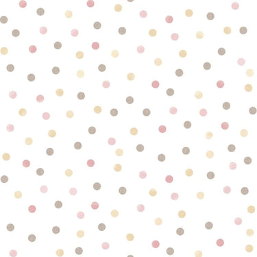 Noordwand behang mondo baby confetti dots roze wit bruin