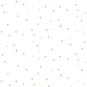 Noordwand behang mondo baby little stars blauw en wit